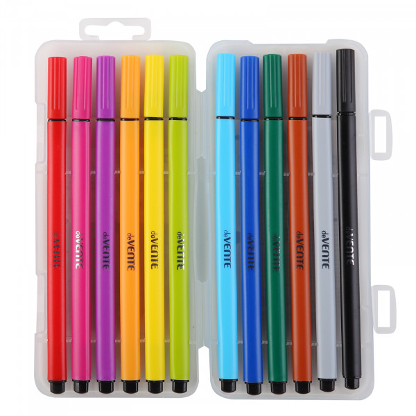 Набор ручек капиллярных de Vente.Trio BQ 12 цветов