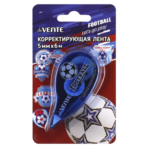 Корректирующая лента "deVENTE. Football" 5 ммx06 м