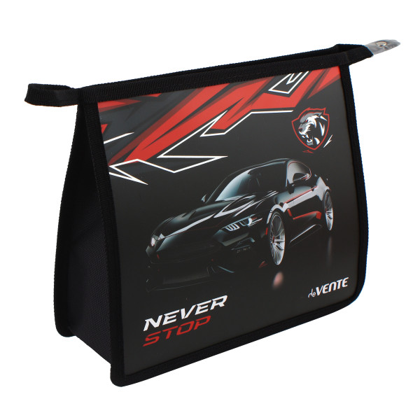 Папка для тетрадей de Vente Never Stop A5 на молнии сверху.непрозрачная с рисунком