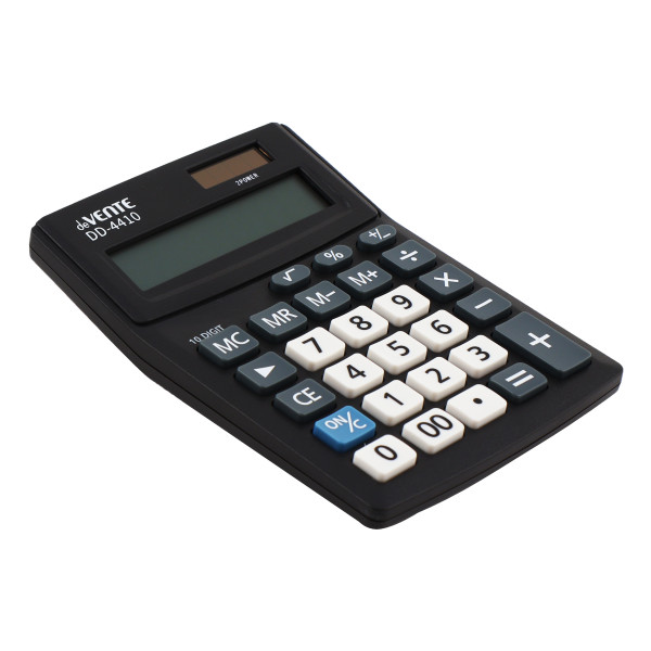 Калькулятор настольный 10-разр."deVENTE" DD-4410 102х137х31 мм, черный