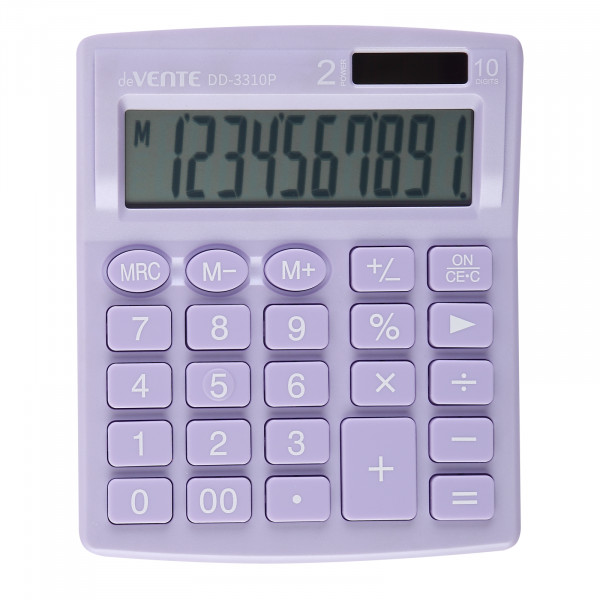 Калькулятор настольный 10-разр.deVENTE DD-3310Р  105х127х21 мм, сиреневый