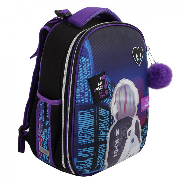 Рюкзак "deVENTE. Choice.City Girl" школьный жесткий 38x28x16 см (17 л) 1000 г, 1 отд.на молнии