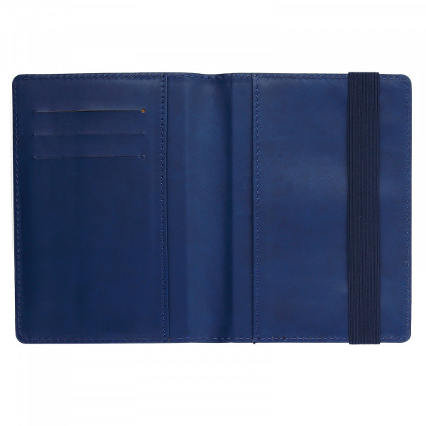 Обложка для паспорта "deVENTE. Detent" 10x14 см, искусст. кожа синяя