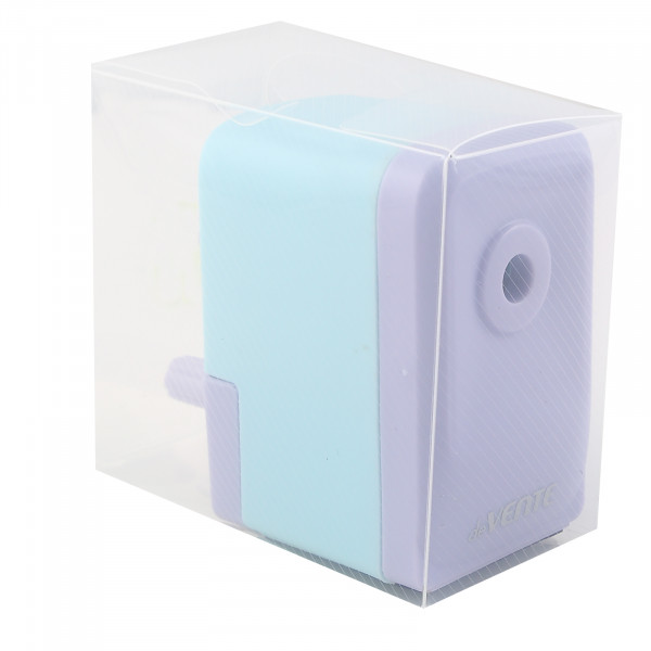 Точилка мех. "deVENTE" 1 отверстие, с контейнером, ассорти