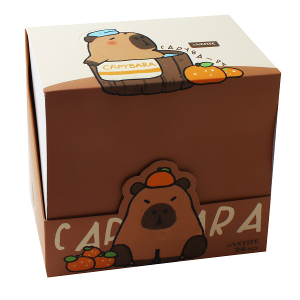 Ручка гелевая стираемая "deVENTE. Capybara" 0,5 мм, ассорти, с ластиком, синяя