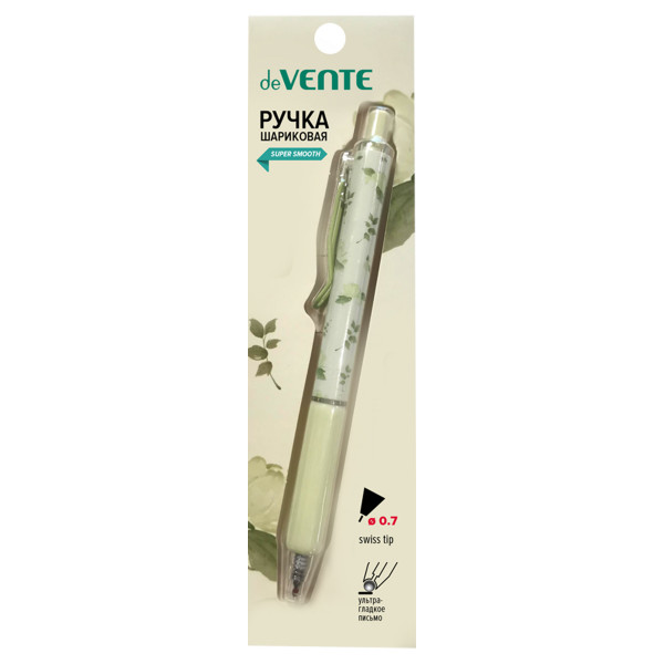 Ручка шариковая автом. "DeVente. Aroma Flowers" 0.7 мм синяя, с ароматом жасмина, блистер