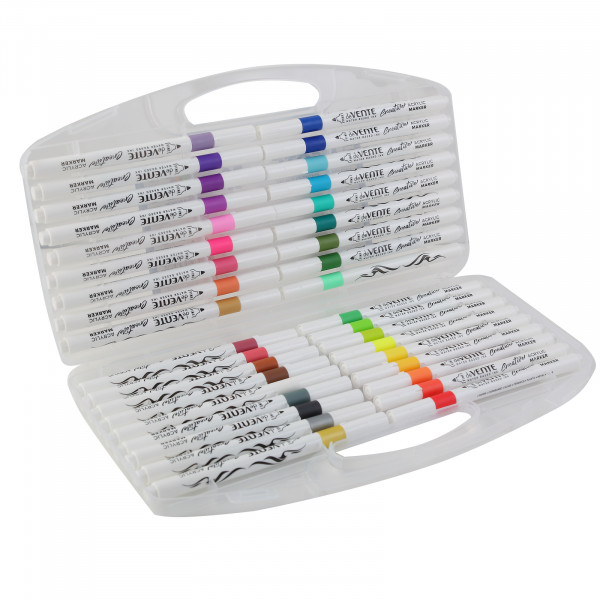 Набор маркеров акриловых 36цв. "deVENTE.HOBBY CREATIVE.Classic&Pastel" пулевидный наконечник