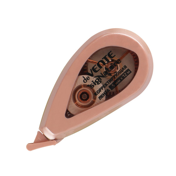 Корректируюшая лента "DeVente sigNATURE" 5мм*12м, полупроз. корпус с цветной рамкой, пудрово-роз.