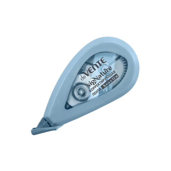 Корректируюшая лента "DeVente sigNATURE" 5мм*12м, полупроз. корпус с цветной рамкой, синий