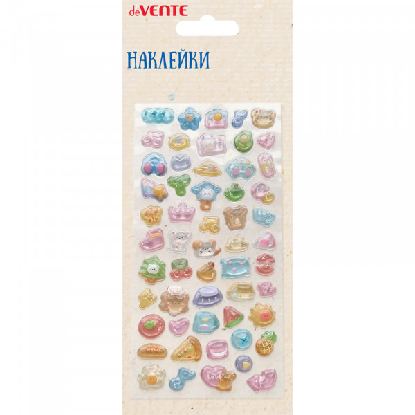 Наклейки эпоксидные объемные "deVENTE.Мишки и друзья" 3D 9*17,5см