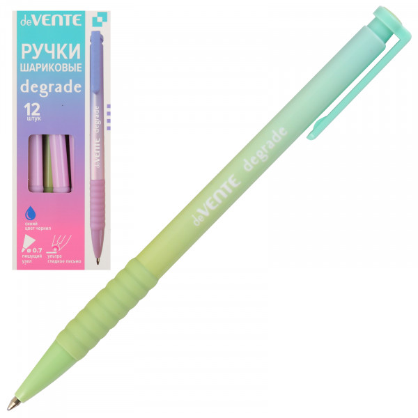 Ручка шариковая автомат. "deVENTE.Degrade" 0,7 мм, на маслян.основе