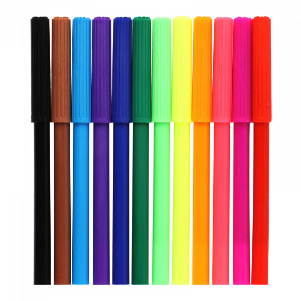 Фломастеры 12цв. "Attomex. GAME" с вентилируемым колпачком