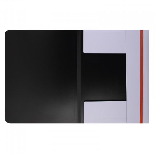 Папка с резинкой "deVENTE. Esthetics" A4, 600 мкм, фактура "soft-touch"верт. 3 кл. лаван.-пепельная