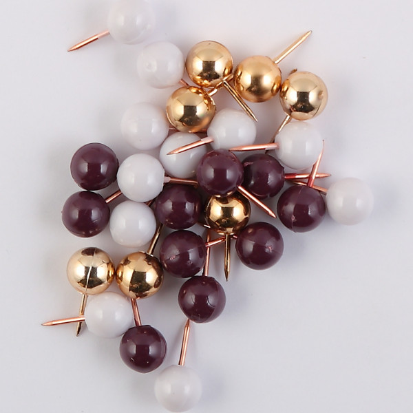 Кнопки канцелярские силовые "deVENTE. Esthetics" 9 мм, 40шт. ассорти