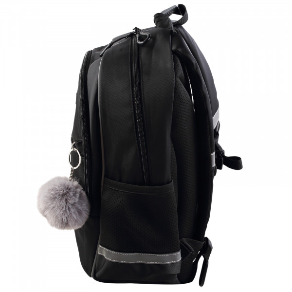 Рюкзак "deVENTE. Lifestyle. Ghost Meow" школьный 37x28x16 (16л) вес500г, полиэстер водоот, 2отд, чер