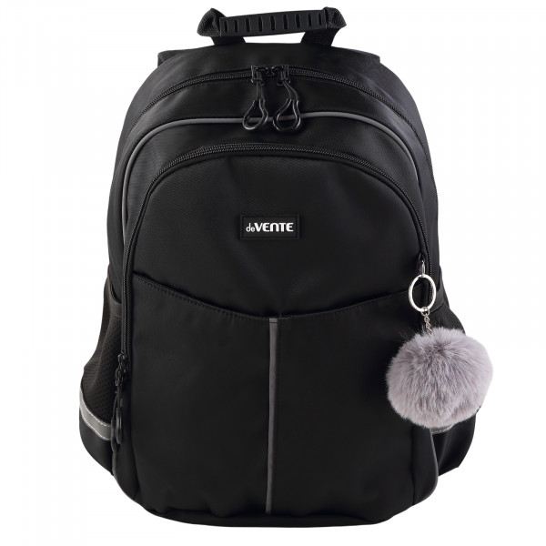 Рюкзак "deVENTE. Lifestyle. Ghost Meow" школьный 37x28x16 (16л) вес500г, полиэстер водоот, 2отд, чер