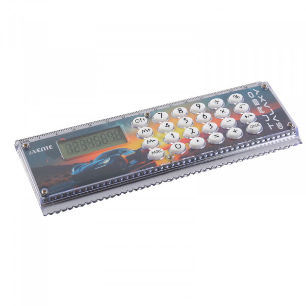 Калькулятор-линейка "deVENTE. Turbo Galaxy" 8-разр. с рисунком