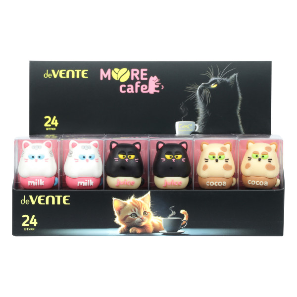 Ластик "deVENTE. MooreCafe" синтетический каучук, 32x30x42 ассорти