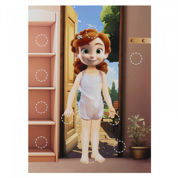 Одень куклу.Развивающие липучки