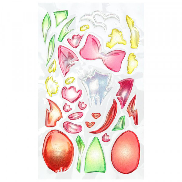 Мозайка гелевая 17*23 см. Котик в тюльпанах