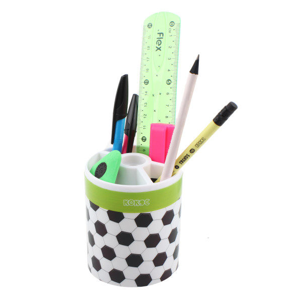 Подставка-стакан настол. д/канц принадл. пластик Футбол