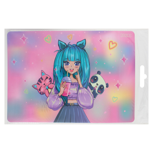 Настольное покрытие детское 23*33см Anime Girl