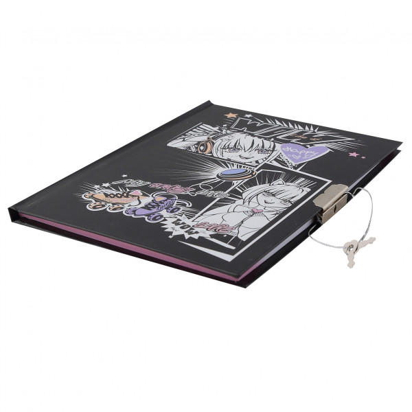 Записная книжка А5 56л.лин. Тайны аниме, тв обл, на замке