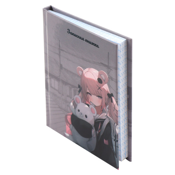 Записная книжка  А7 64л.кл. тв обл 7Бц склейка Аниме милашка