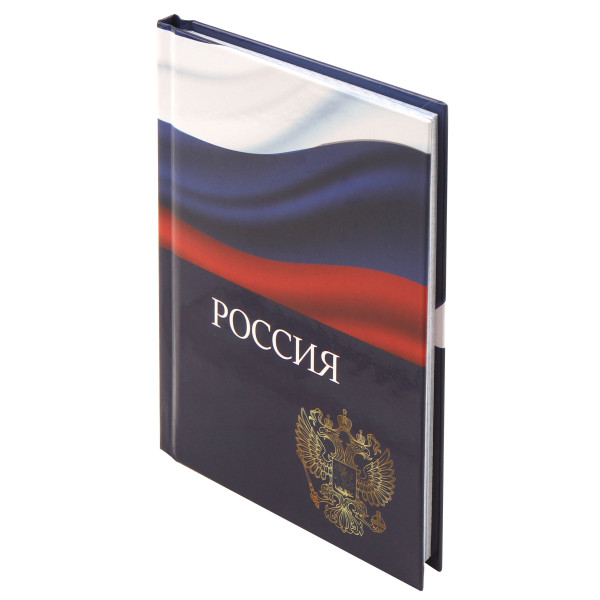 Записная книга А6 48л.кл. Россия, склейка