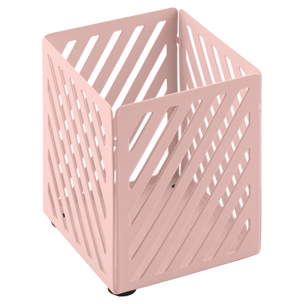 Подставка-стакан настол. д/канц принадл.металлическая  Macaroons розовый