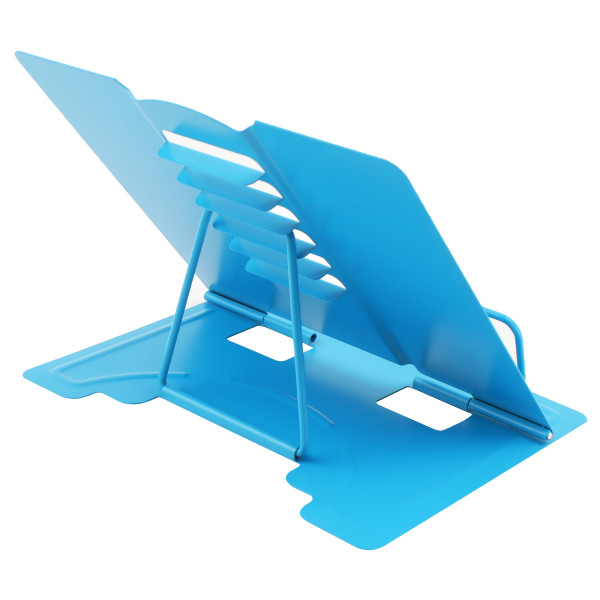 Подставка для книг металлическая Beauty голубой  с рисунком