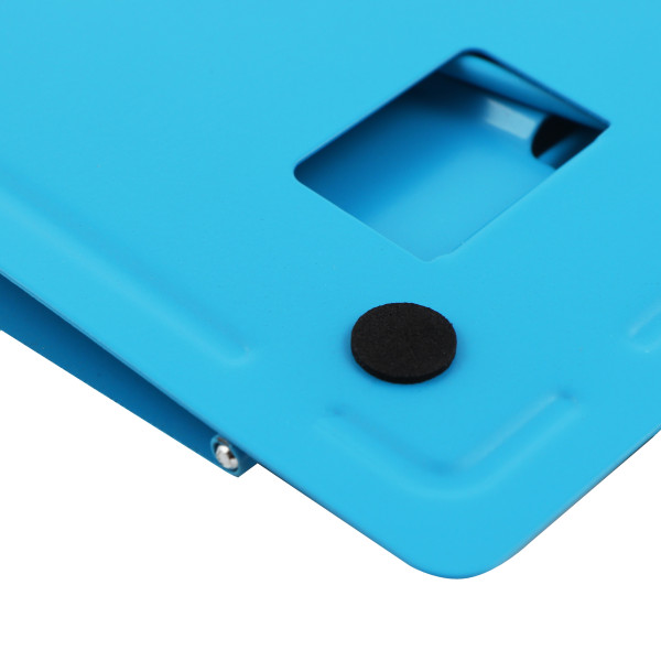 Подставка для книг металлическая Beauty голубой  с рисунком