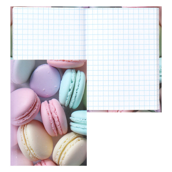 Записная книжка А7 48л.кл. тв обл 7Бц склейка Pastel