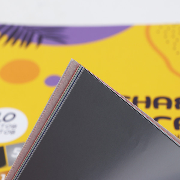 Набор цветной бумаги  А4 10л. 10цв. Панда немелованная на скобе