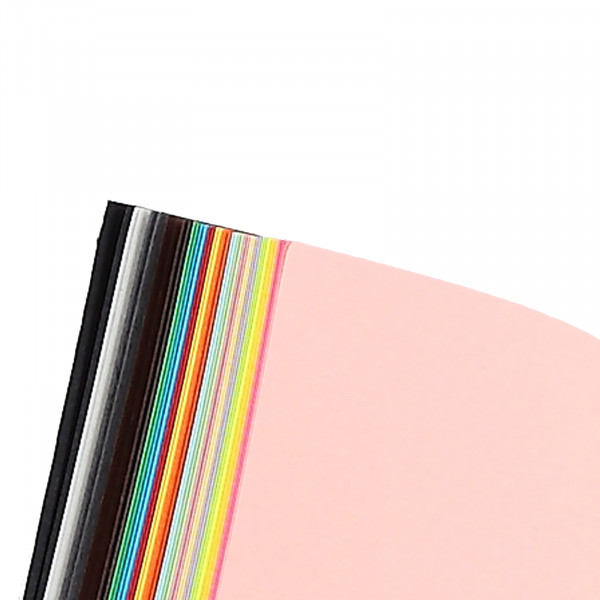 Набор цветной бумаги А4 40л.20цв. немелованная тонир. двусторонняя склейка