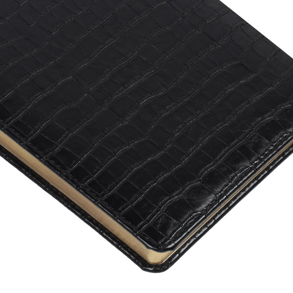 Ежедневник 2026 FIORENZO A5.176 л. Croco черный Ежедневник 2026 FIORENZO A5.176 л. Croco черный