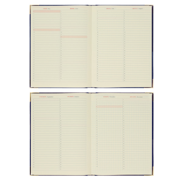 Ежедневник А5 датир. 2026 FIORENZO Classic 176л. синий Ежедневник А5 датир. 2026 FIORENZO Classic 176л. синий