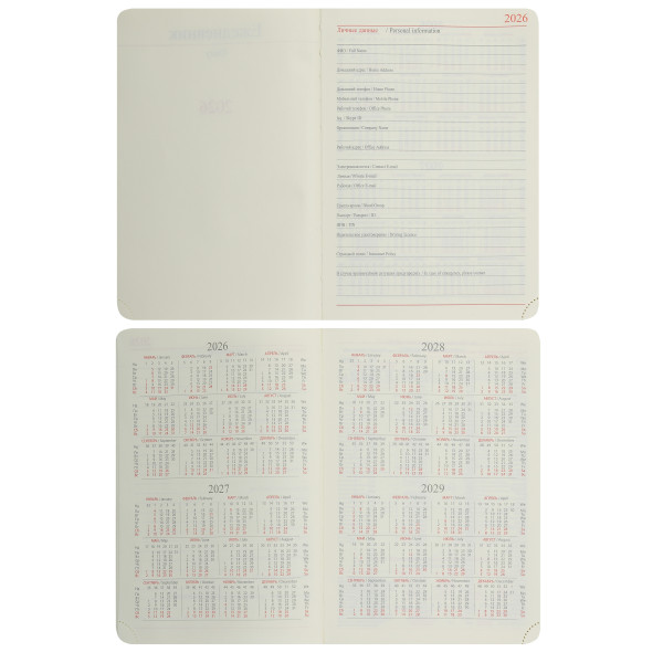 Ежедневник 2026 FIORENZO A5.176 л. Basic коричневый Ежедневник 2026 FIORENZO A5.176 л. Basic коричневый