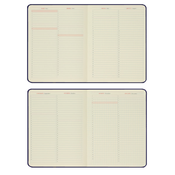 Ежедневник 2026 FIORENZO A5.176 л. Basic темно-синий Ежедневник 2026 FIORENZO A5.176 л. Basic темно-синий