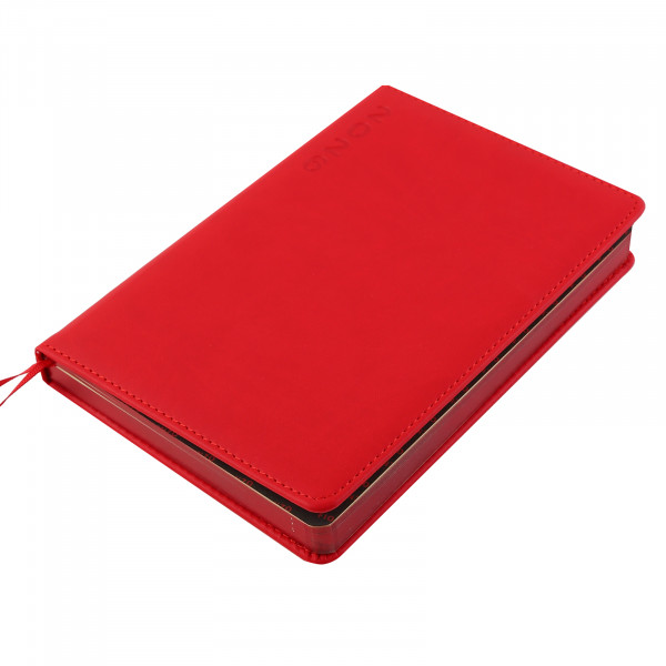 Ежедневник А5 дат 2026г.тв. обл.7БЦ к/з поролон176л Red тонир 2 ляссе перф. отсроч.  красный Ежедневник А5 дат 2026г.тв. обл.7БЦ к/з поролон176л Red тонир 2 ляссе перф. отсроч.  красный