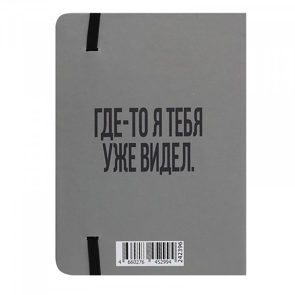 Записная книга А6 64л.лин. Гусь Гагарик, на резинке