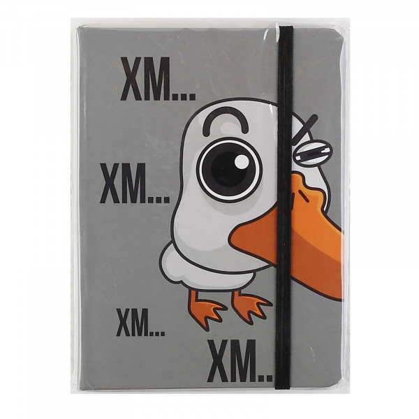 Записная книга А6 64л.лин. Гусь Гагарик, на резинке