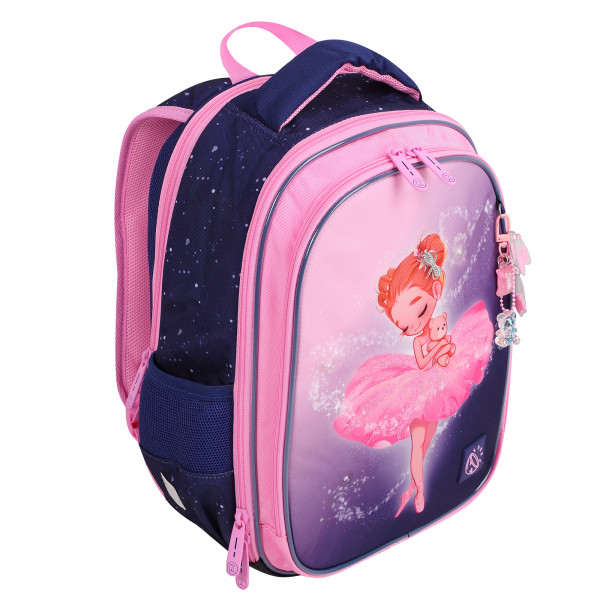 Ранец эргоном.спинка 2отд 38*27*16 COMFORT Light Small ballerina, LED-лампочки