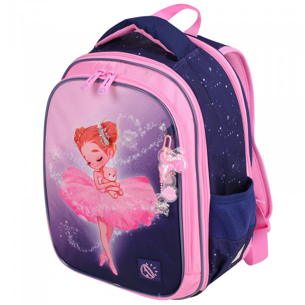Ранец эргоном.спинка 2отд 38*27*16 COMFORT Light Small ballerina, LED-лампочки