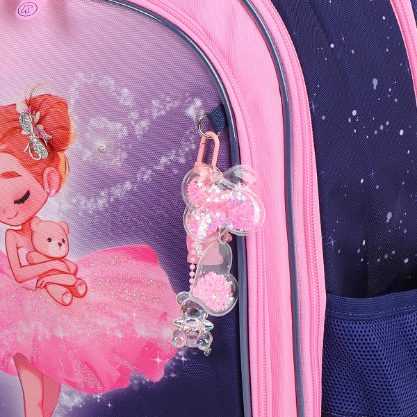 Ранец эргоном.спинка 2отд 38*27*16 COMFORT Light Small ballerina, LED-лампочки