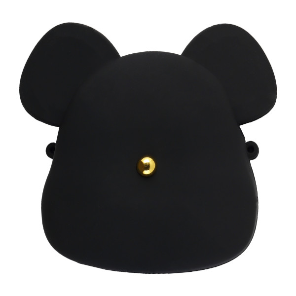 Кошелек силикон 15*12,5 Cat black, черный