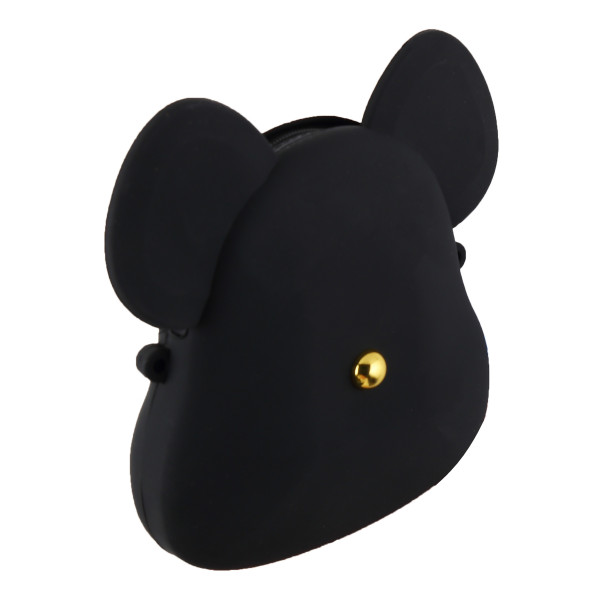 Кошелек силикон 15*12,5 Cat black, черный