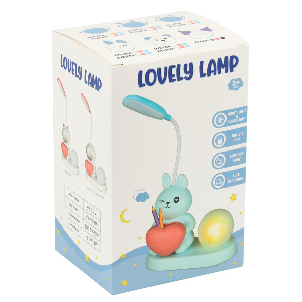 Светильник на подставке Зайка, белый