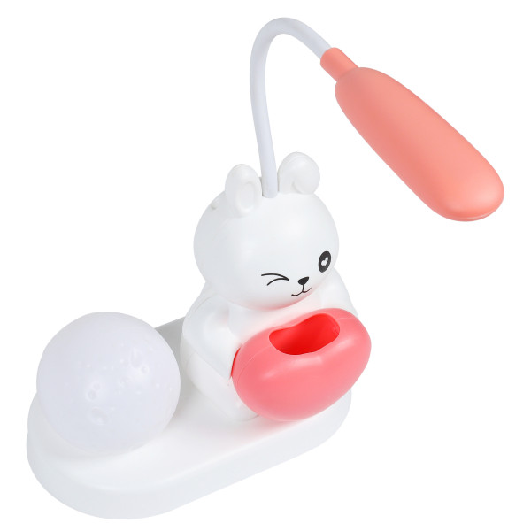 Светильник на подставке Зайка, белый