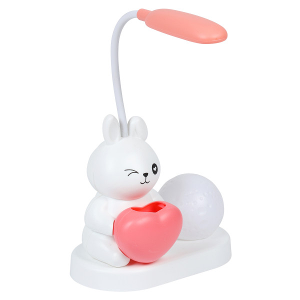 Светильник на подставке Зайка, белый